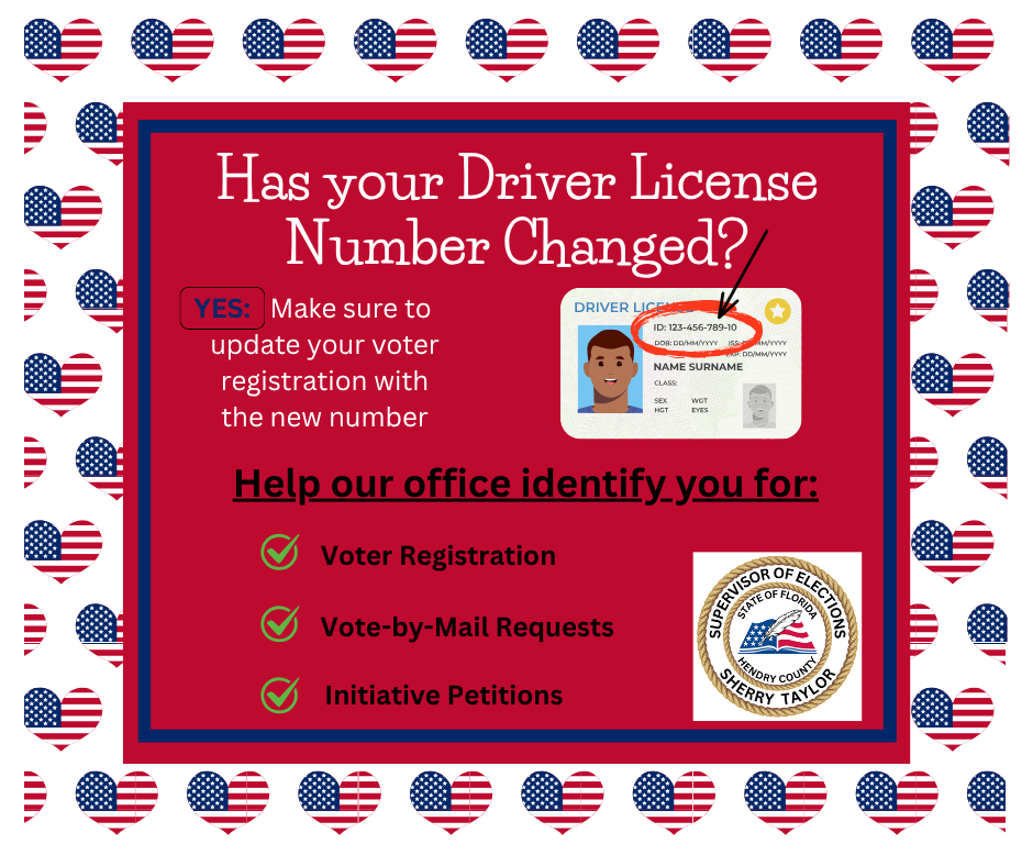 Has your Driver License Number Changed